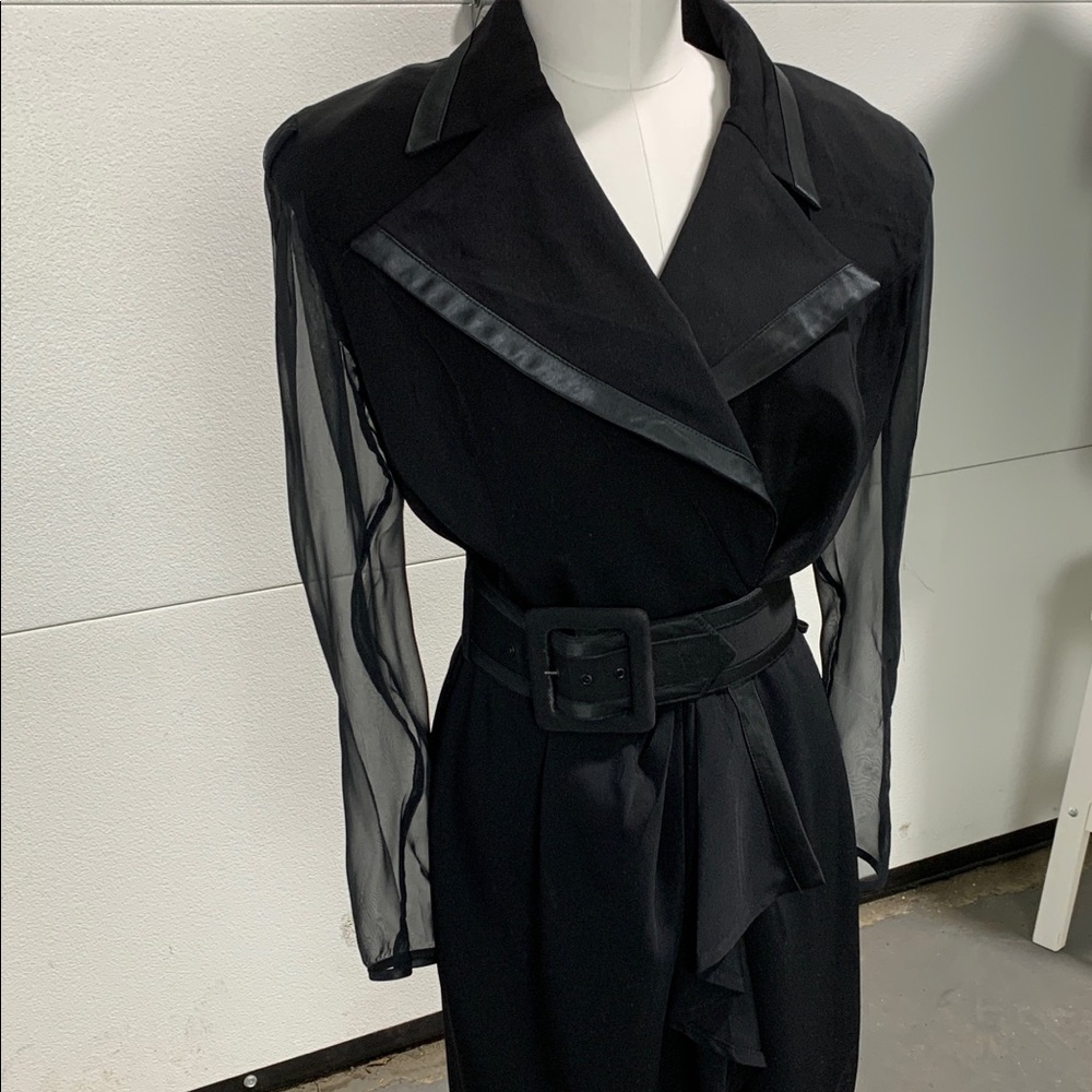 BB COLLECTION Black Cocktails wrap Dress